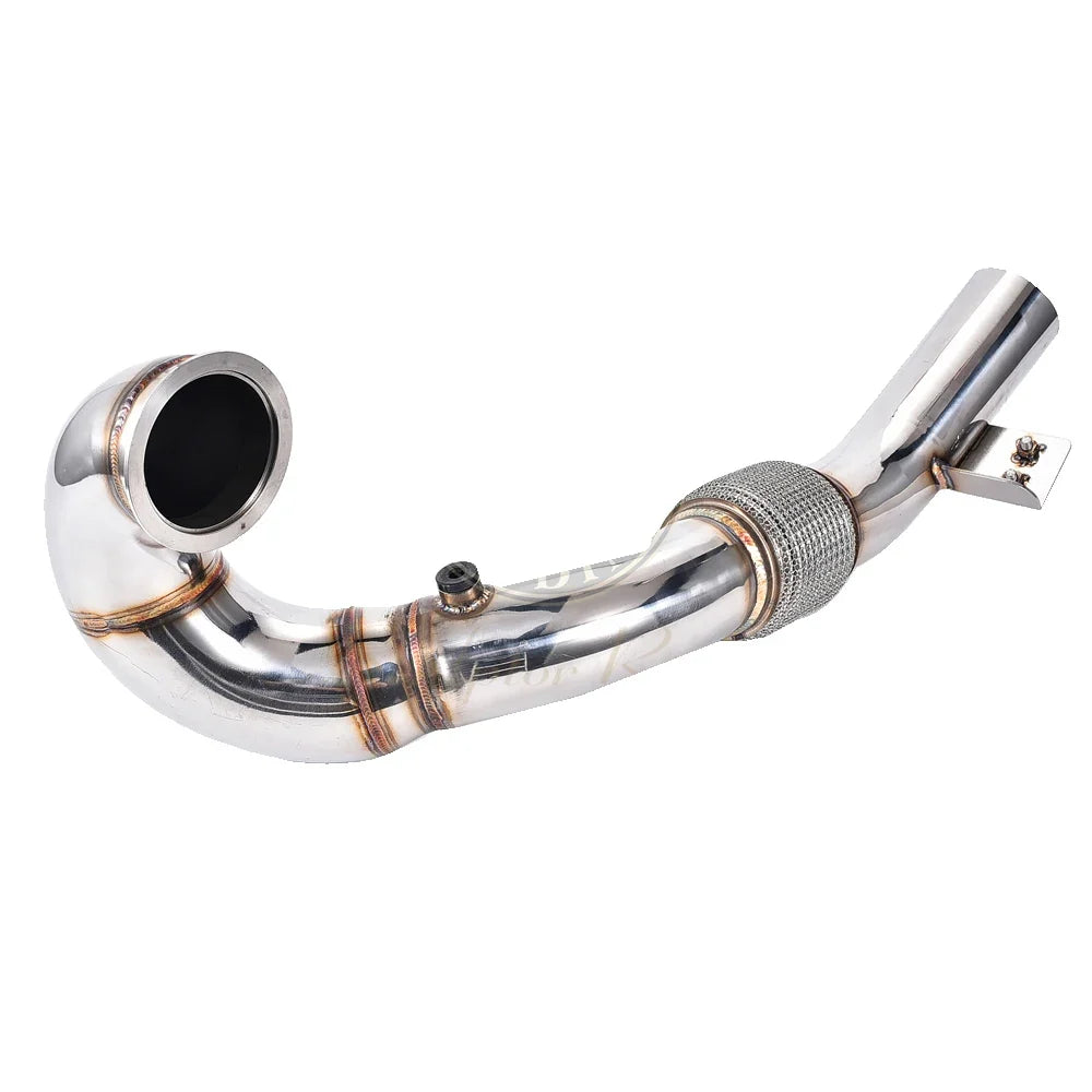 VW Golf MK7 / MK7.5 R, Audi A3 / S3 / TT / TTS Quattro 2.0 TFSI 3.5" SS304 Stainless Steel Downpipe with Flex Pipe (MQB Platform 2014+)