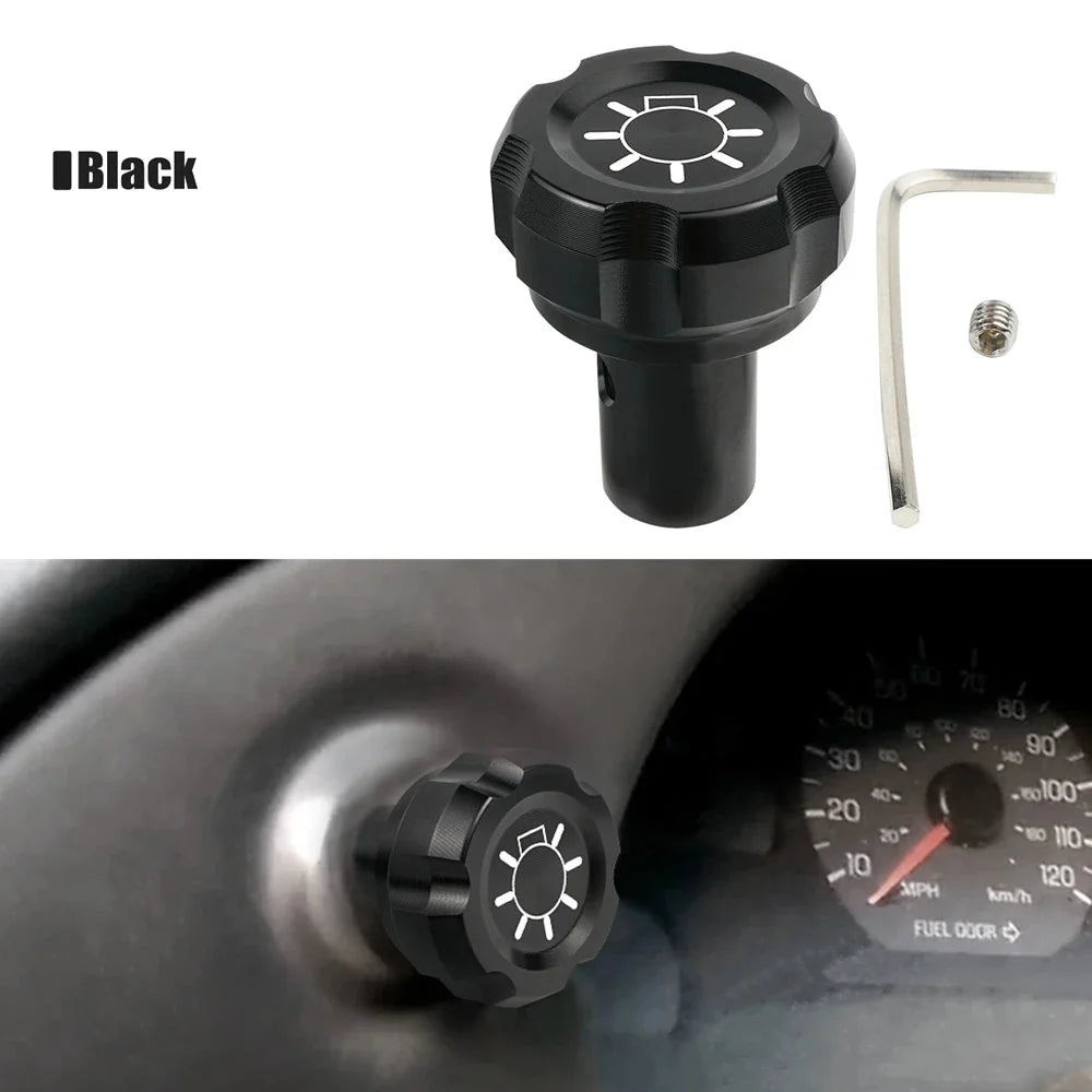Ford Bronco / F-150 / F-250 / F-350 & Mustang Billet Aluminum Headlight Switch Knob 1992 - 2004 (Replaces F5TZ11661A / F5ZZ11661A)