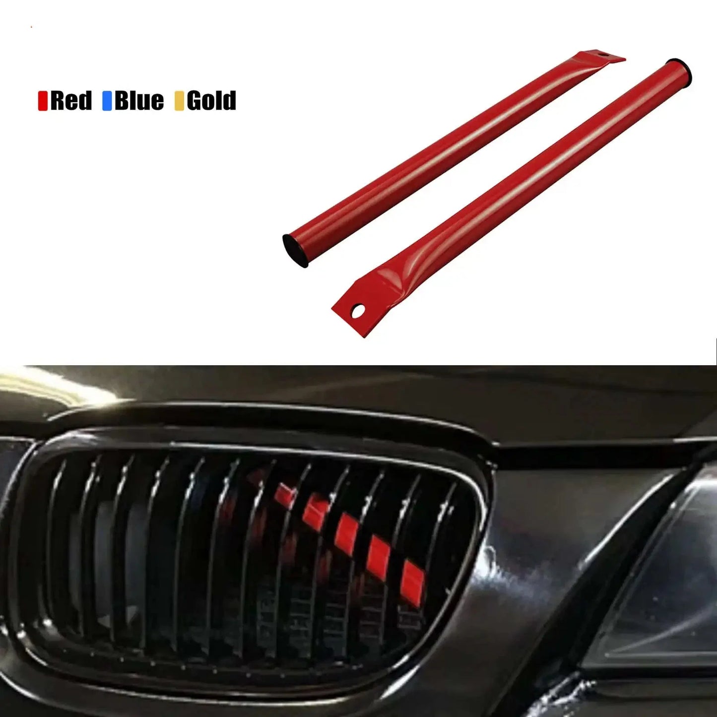 Front Kidney Grille V-Brace Bars for BMW E90 E91 E92 E93 (2006-2013) – Steel Upgrade