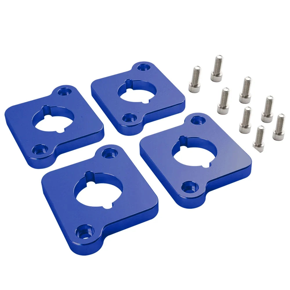 VW / Audi 1.8T 20V to 2.0 TFSI / R8 Coilpack Adapter Plate Set Billet Aluminum (Frosted Silver) for A3 / S3 / A4 / A6 / TT MK1 / Golf MK4 / GTI / Jetta / Beetle / Passat 1996 - 2011