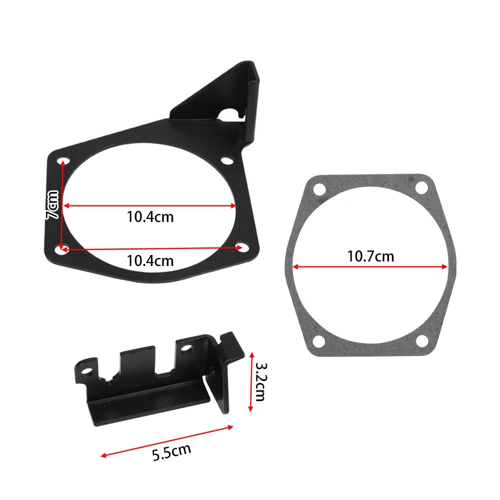 LS / LS2 / LS3 / LS6 / LS7 Engine 4-Bolt Throttle Cable Bracket for 92mm - 102mm Intake Manifolds (Replaces 81012 / 81042 / 81001 / 81002 / 81003 / 81007 / 81043 / 81044)