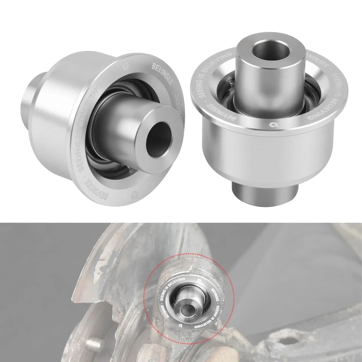 BMW E36 / E46 3 Series & E85 / E86 / E89 Z4 Rear Control Arm Outer Spherical Bushing Kit 1992 - 2016 (Replaces 33326775551 / 33326771828 / 33321136311)