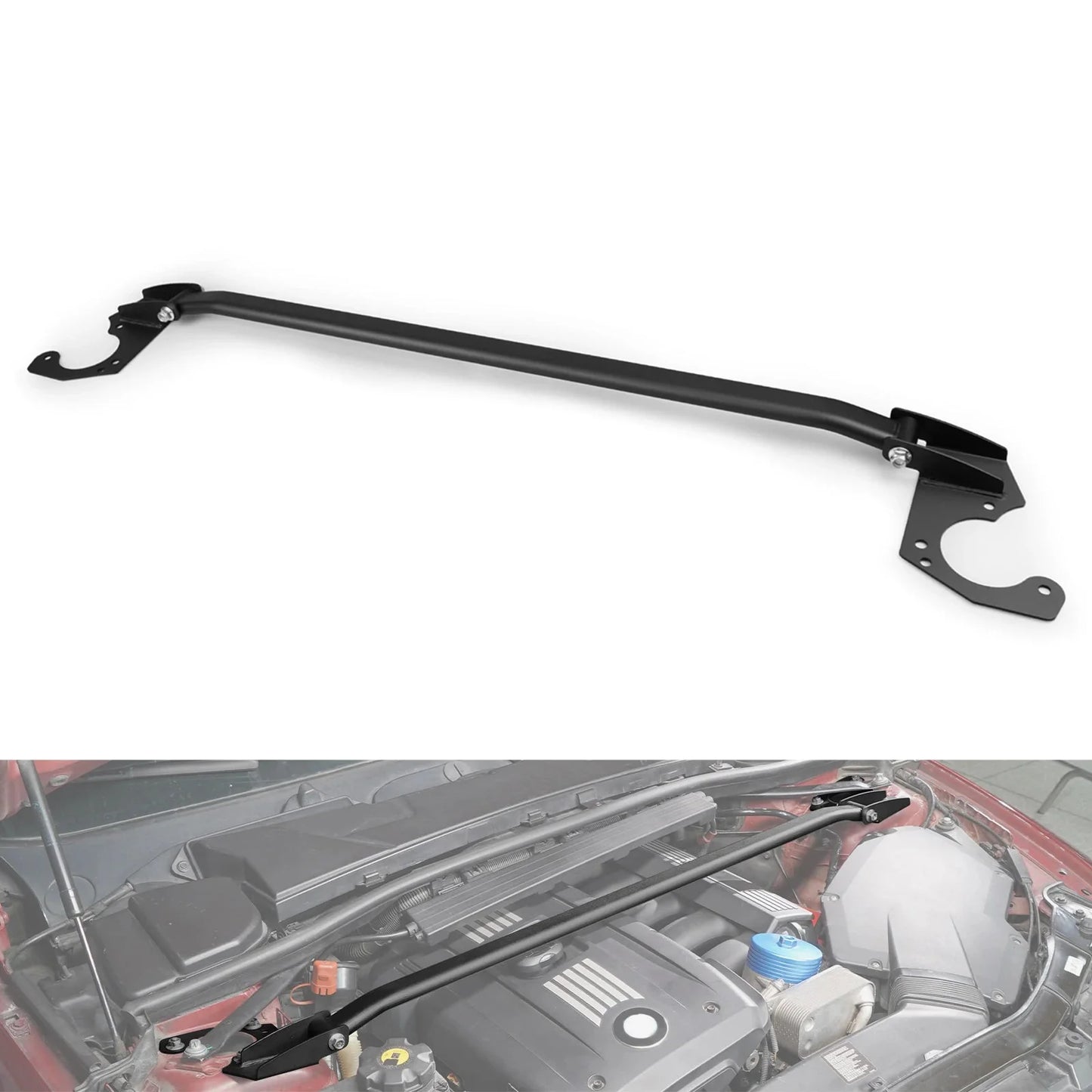 BMW E90 / E91 / E92 / E93 3 Series Front Upper Suspension Strut Tower Bar Brace 2005 - 2013 (323i / 325i / 328i / 330i / Excludes M / Diesel / 335 Models)