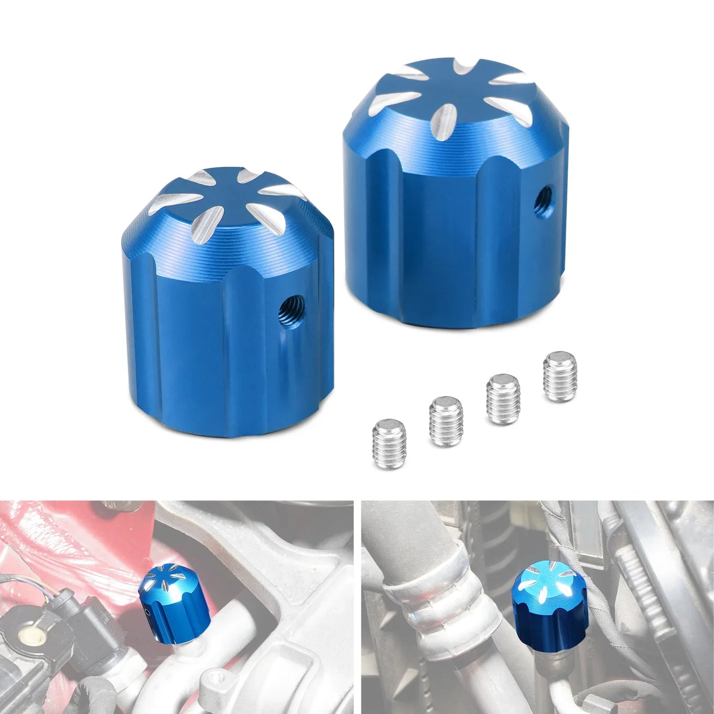 VW / Audi / SEAT / Skoda Billet Aluminum A/C Protective Valve Cap (R134a Refrigerant Pre-2017 / Replaces 3C0820581 / 3C0820231)