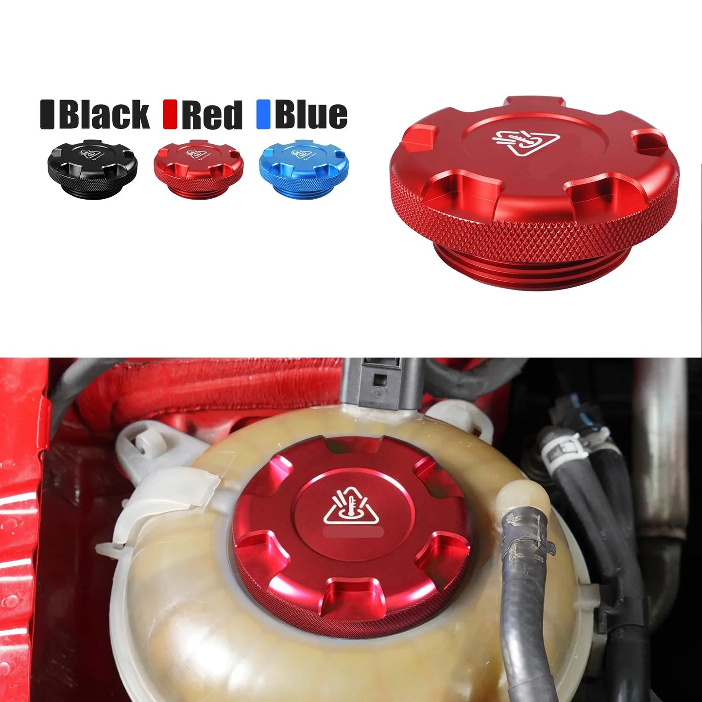 Billet Aluminum Coolant Reservoir Cap for VW Audi MQB (Golf GTI R A3 S3 TT)