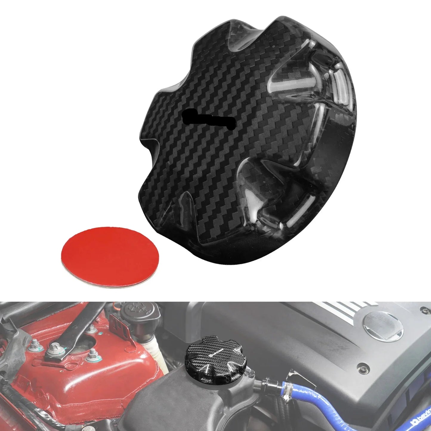 BMW 1 2 3 4 5 6 7 Series / X1 X3 X4 X5 X6 / Z4 Carbon Fiber Coolant Tank Cap Cover 17117639020 2003 - 2020