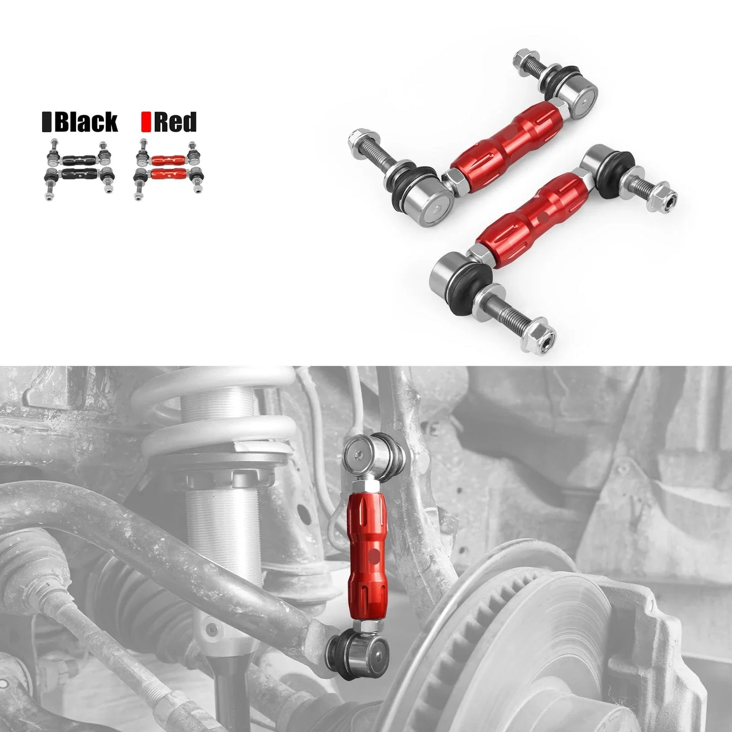 Toyota 4Runner / FJ Cruiser Adjustable Front Sway Bar End Links – Billet Aluminum Upgrade