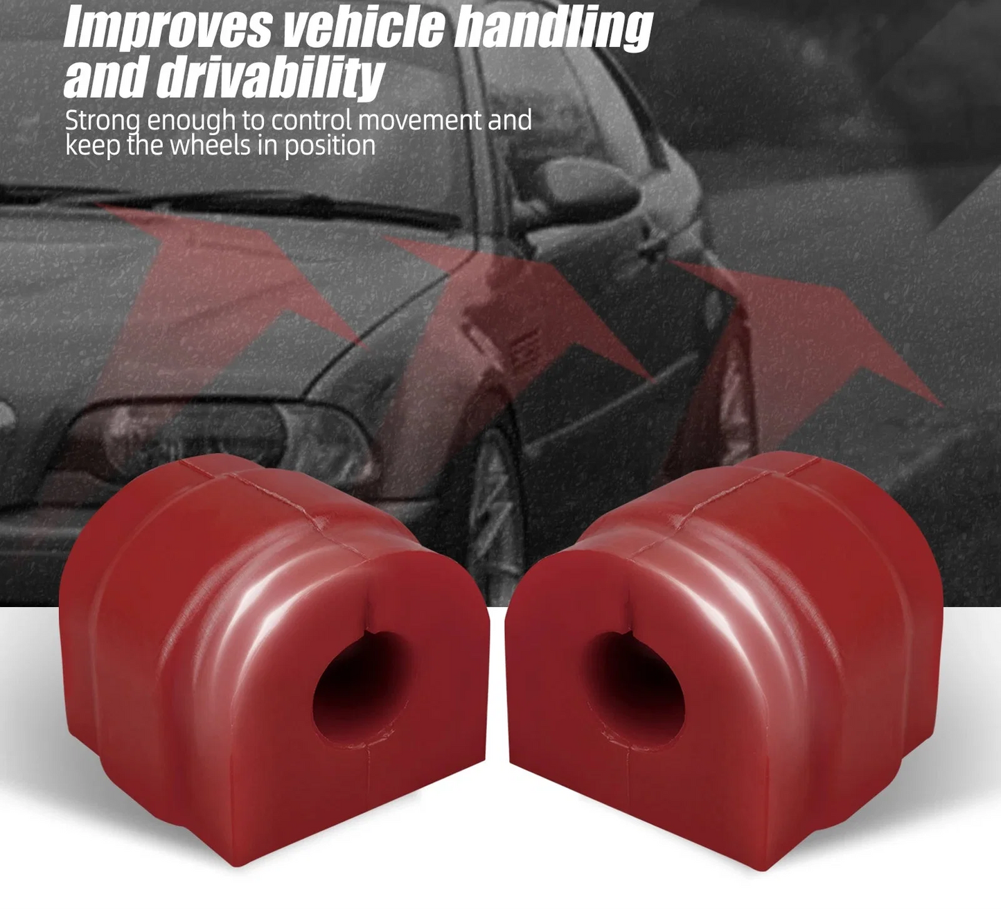 BMW 3 Series E46 80A Polyurethane Front & Rear Anti-Roll Sway Bar Bushing Set 2001 - 2006 (Replaces 31351097179 / 33551138104)