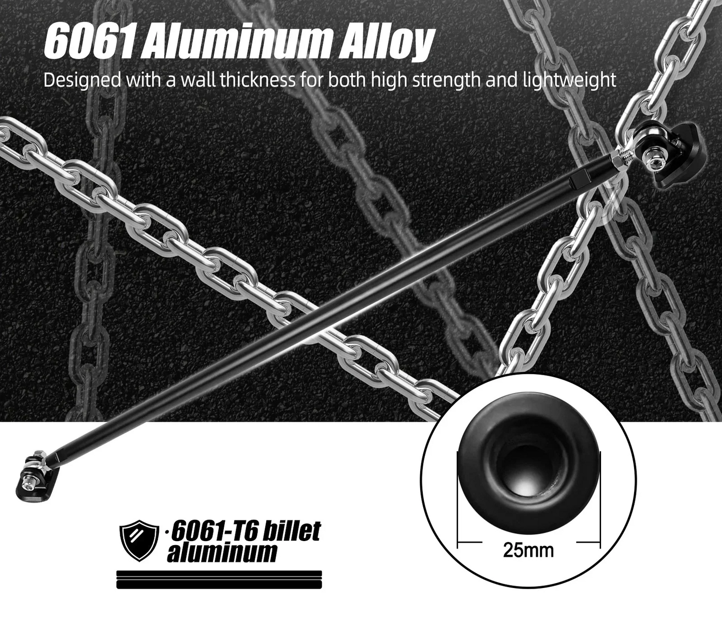 Adjustable Rear Strut Chassis Brace – Audi A3 8V & VW Golf/GTI MK7/MK7.5 Performance Upgrade