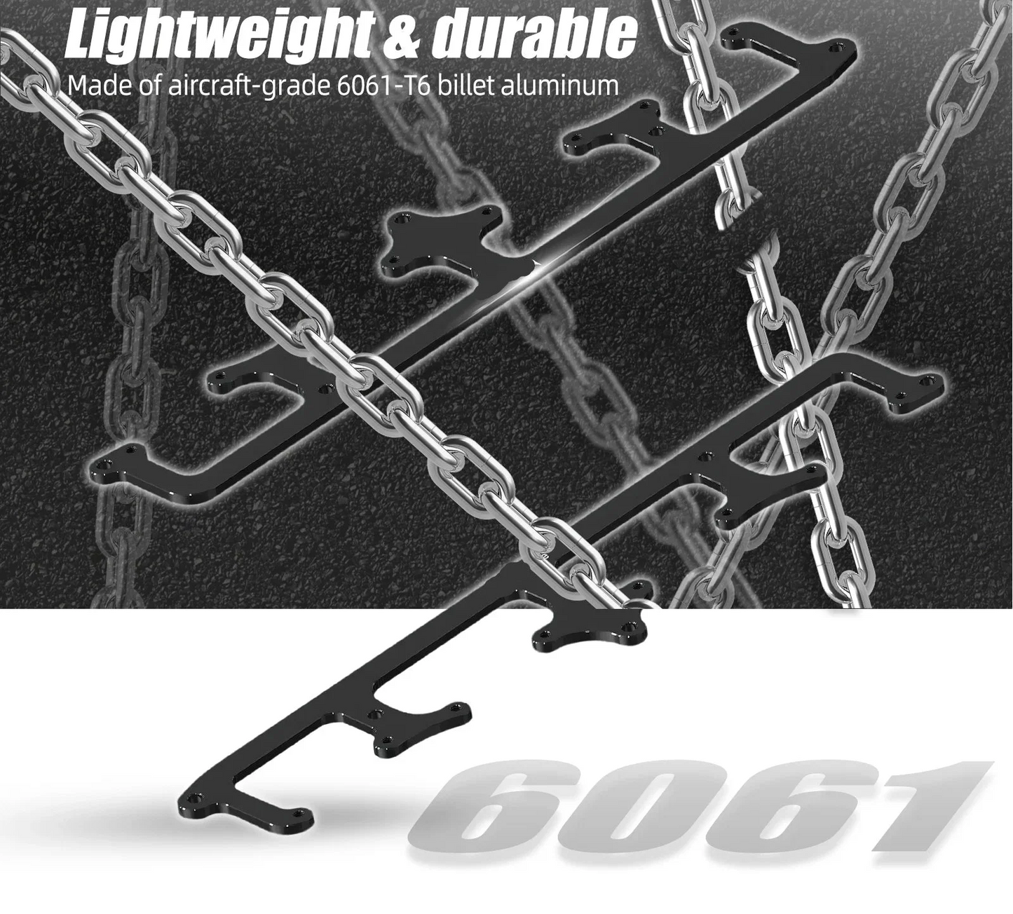 LS1 LS2 LS3 LS6 LM7 LQ4 LQ9  Billet Aluminum Square Coil Bracket Kit D585 Heat-Sink