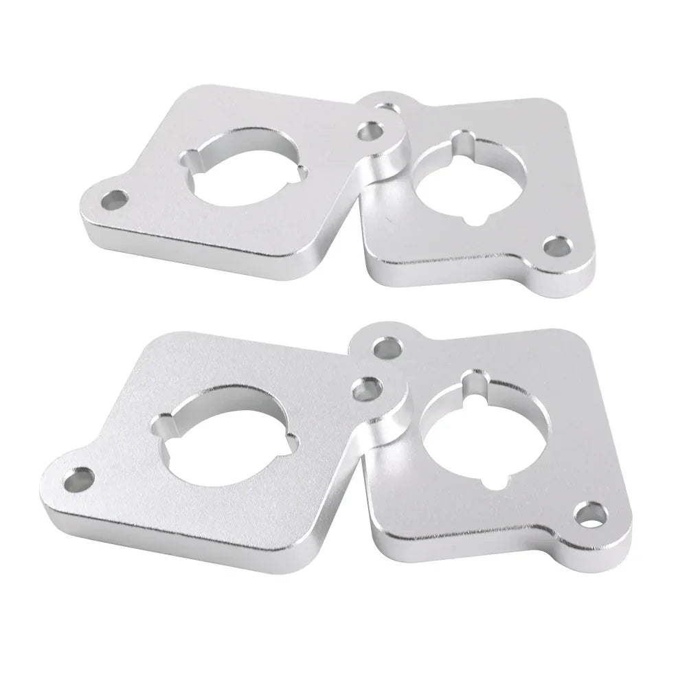 VW / Audi 1.8T 20V to 2.0 TFSI / R8 Coilpack Adapter Plate Set Billet Aluminum (Frosted Silver) for A3 / S3 / A4 / A6 / TT MK1 / Golf MK4 / GTI / Jetta / Beetle / Passat 1996 - 2011