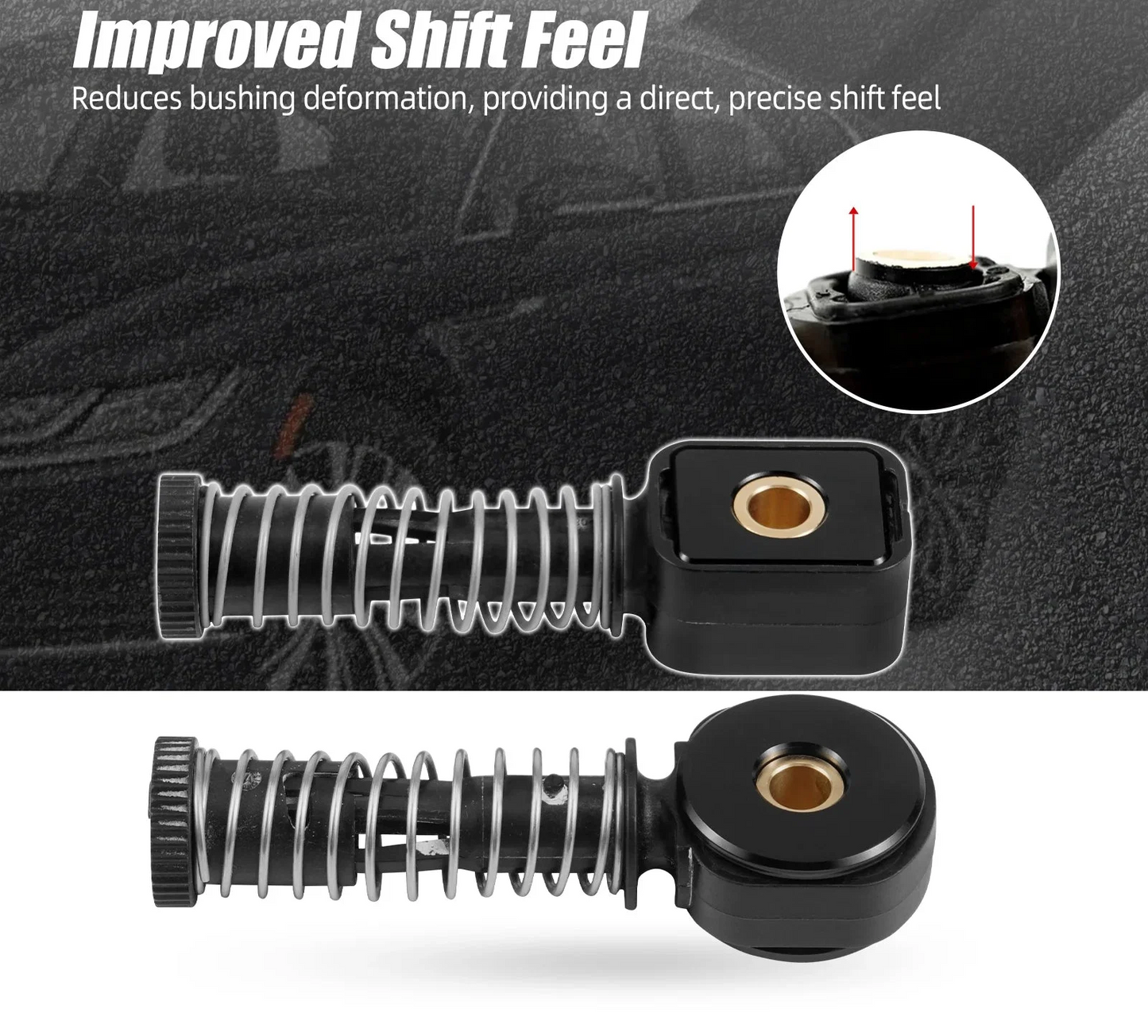 VW / Audi / SEAT / Skoda MQ250 5-Speed Manual Gearbox Billet Aluminium Shifter Cable Bushing Kit with Bronze Bearings (Replaces 1K0711761B / 1J0711761C)