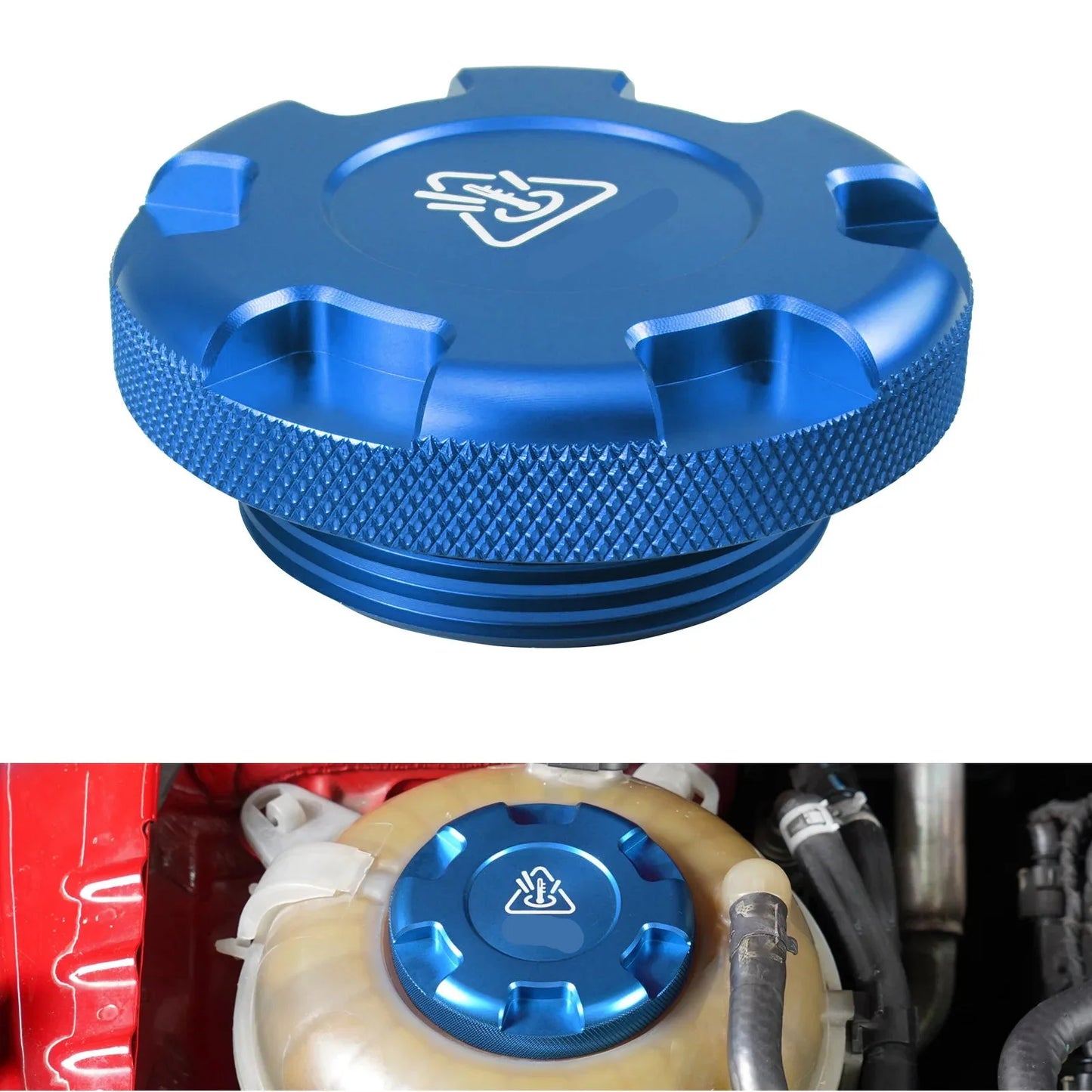 Billet Aluminum Coolant Reservoir Cap for VW Audi MQB (Golf GTI R A3 S3 TT)