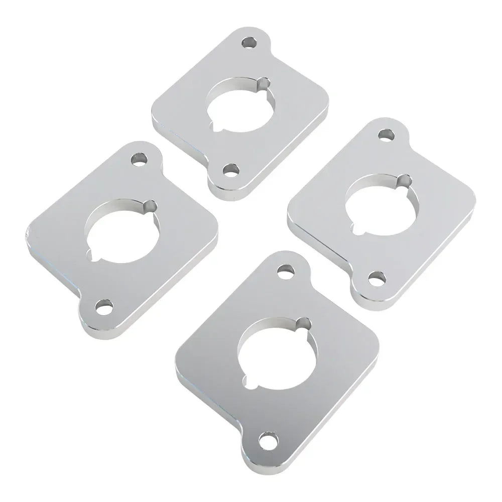 VW / Audi 1.8T 20V to 2.0 TFSI / R8 Coilpack Adapter Plate Set Billet Aluminum (Silver) for A3 / S3 / A4 / A6 / TT MK1 / Golf MK4 / GTI / Jetta / Beetle / Passat 1996 - 2011