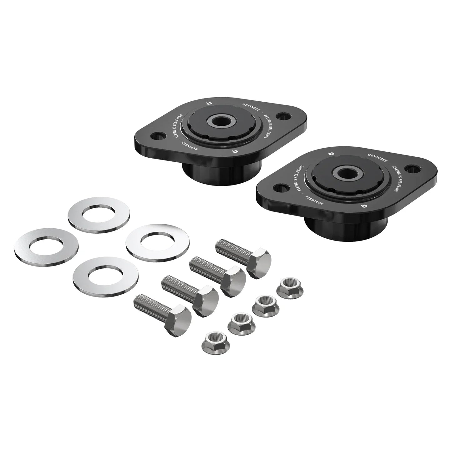 BMW 3 Series E30 E36 E46 / Z3 / Z4 E85 E86 Aluminum 85A Polyurethane Rear Shock Mounts 10mm 1986 - 2008