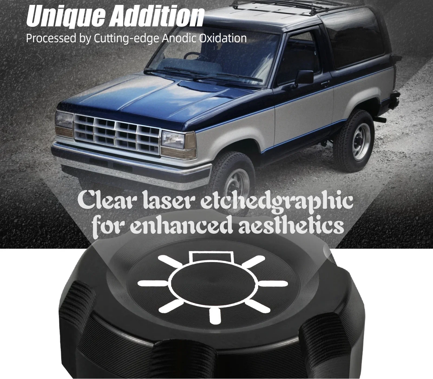 Ford Bronco / F-150 / F-250 / F-350 & Mustang Billet Aluminum Headlight Switch Knob 1992 - 2004 (Replaces F5TZ11661A / F5ZZ11661A)