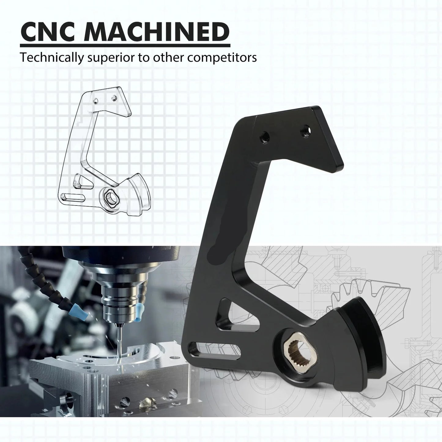 VW Golf MK5 MK6 MK7 MK8 GTI R / Audi A3 S3 TT / Seat Leon / Skoda Octavia Billet Aluminum Adjustable Short Shifter Arm 6-Speed MQ350