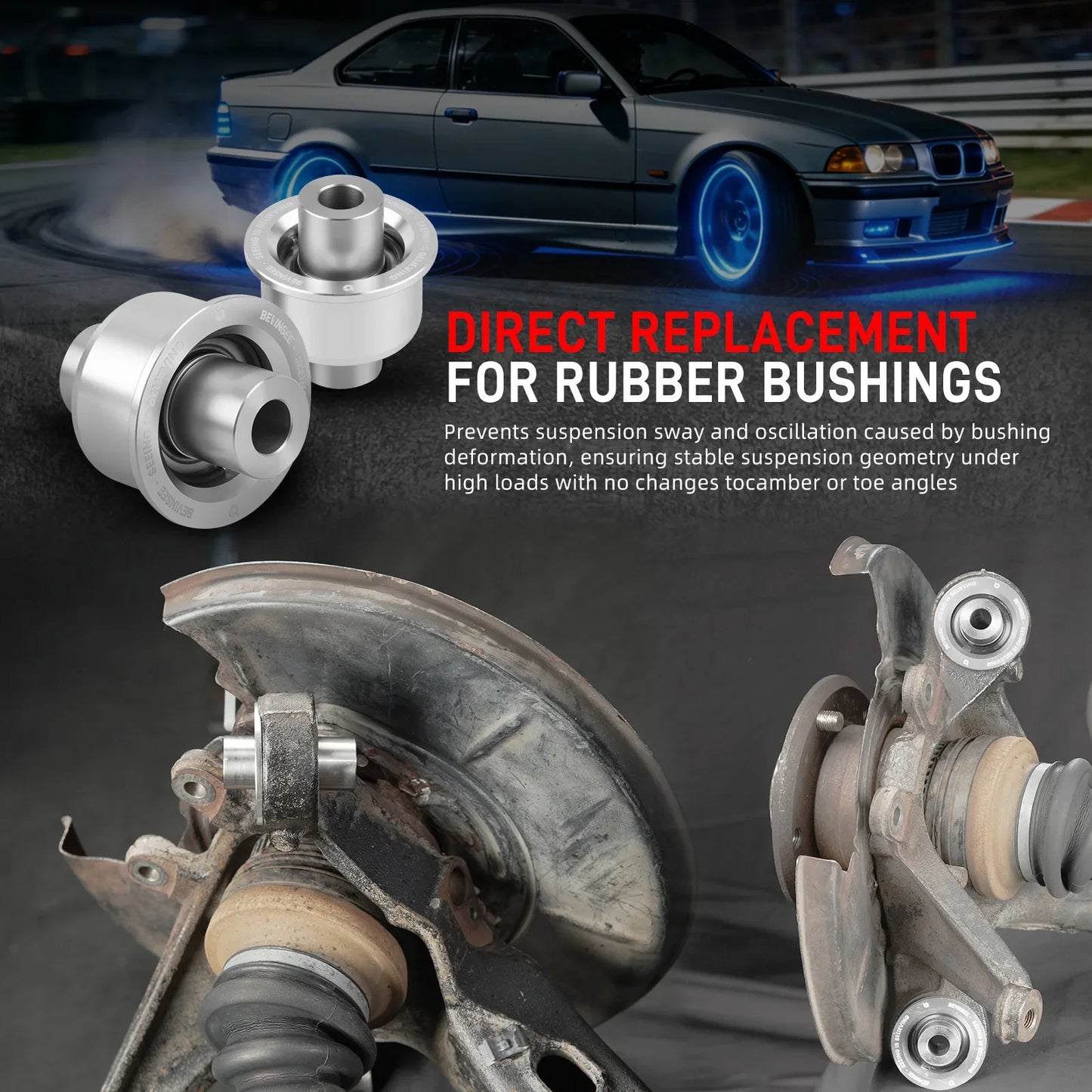 BMW E36 / E46 3 Series & E85 / E86 / E89 Z4 Rear Control Arm Outer Spherical Bushing 1992 - 2016 (Replaces 33326775551 / 33326771828 / 33321136311)