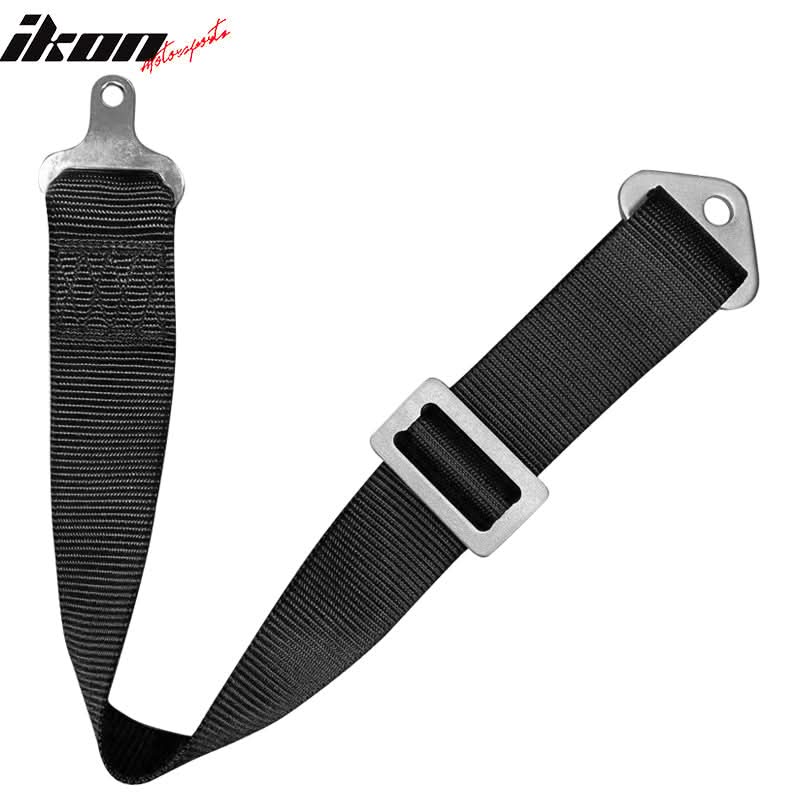 Universal Black 2" 5th Cam-lock Seat Belt Harness Nylon