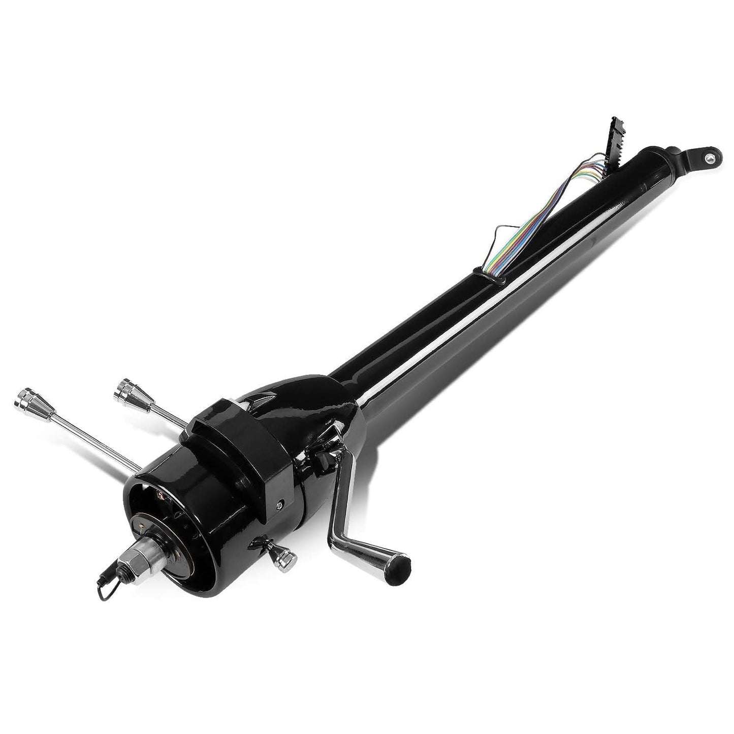 Universal 28" Black Steering Wheel Column - Automatic