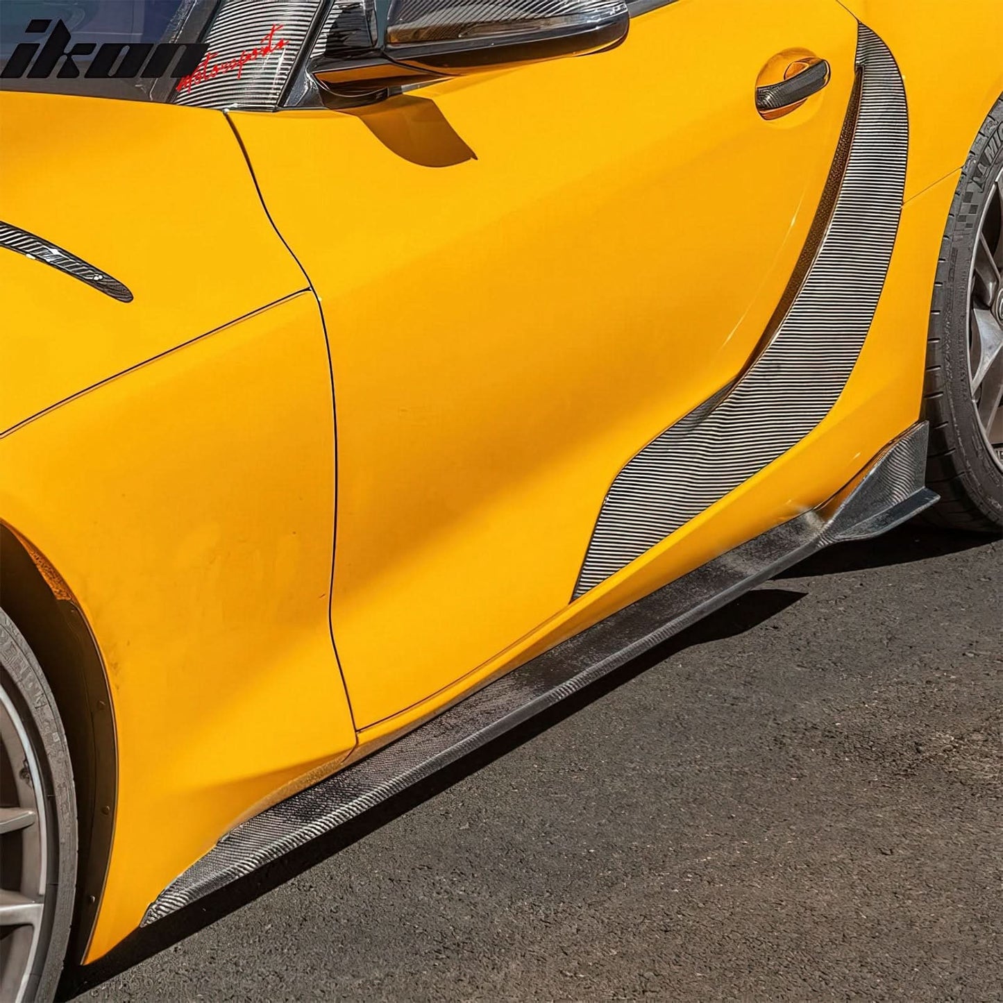 2020-2025 Toyota GR Supra A90 Side Fender Vents Gloss Dry Carbon Fiber