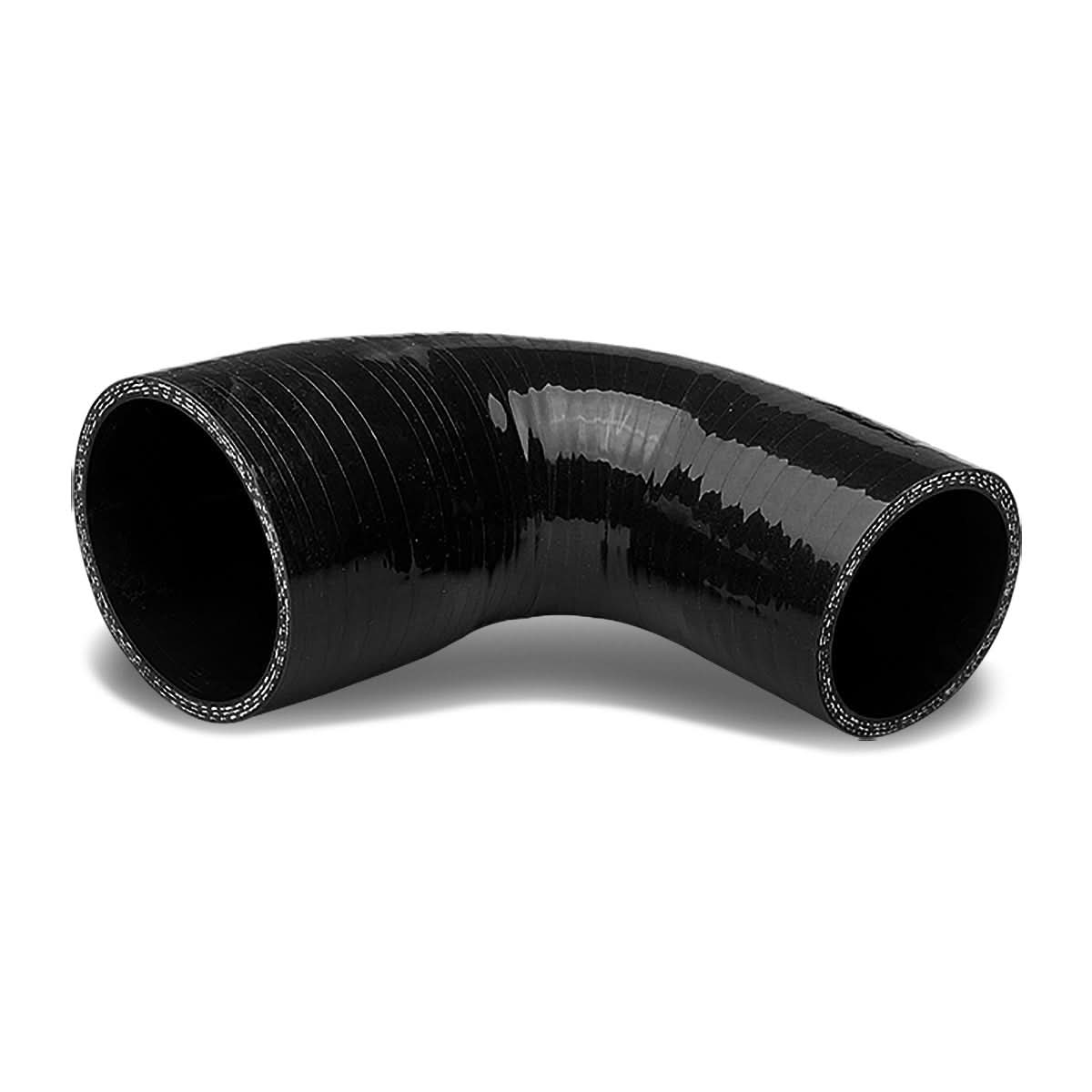 Silicone Hose 3-Ply 1.50" to 2.00" Reducer with 90 Degree - Black