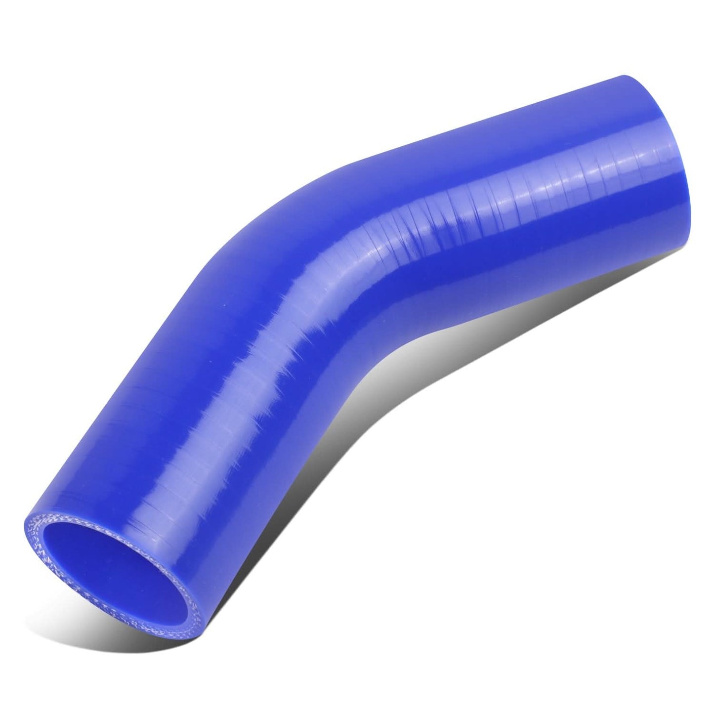 Silicone 3-Ply Hose 1.50" with 45 Degree Bend - Blue