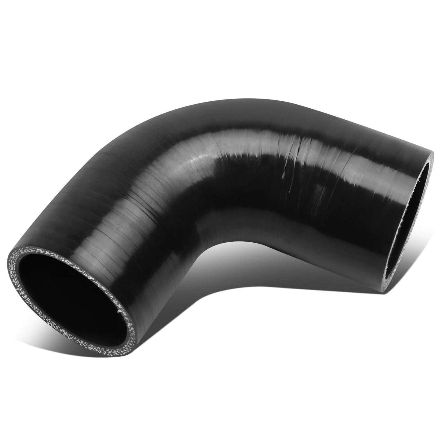 2.25" 90 Degree Silicone Hose 3-Ply Black