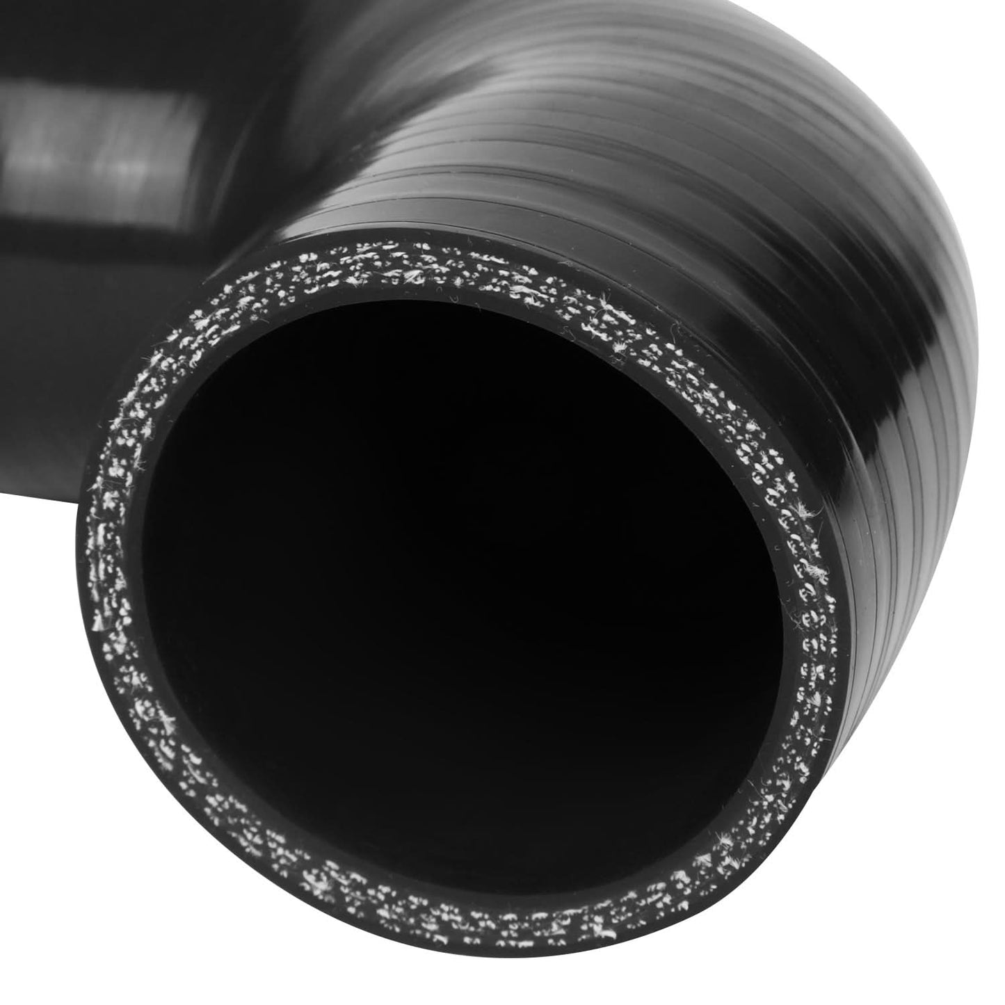 2.25" 90 Degree Silicone Hose 3-Ply Black