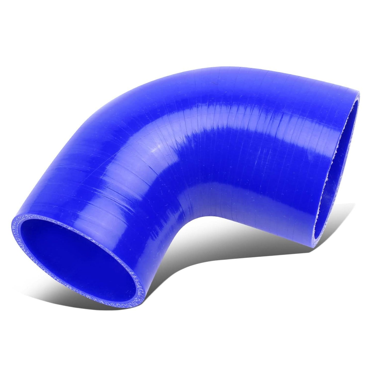 2.50" to 2.75" Silicone Reducer Hose with 90 Degree Bend - Blue
