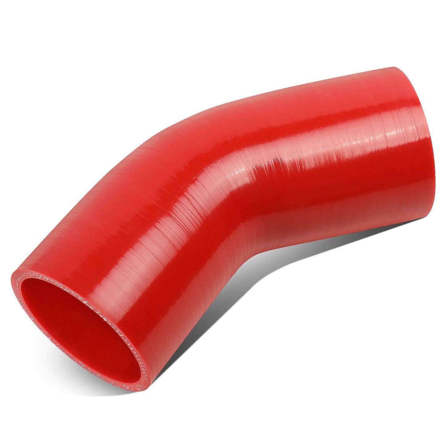 2.50" 45 Degree Silicone Hose - 3-Ply Red