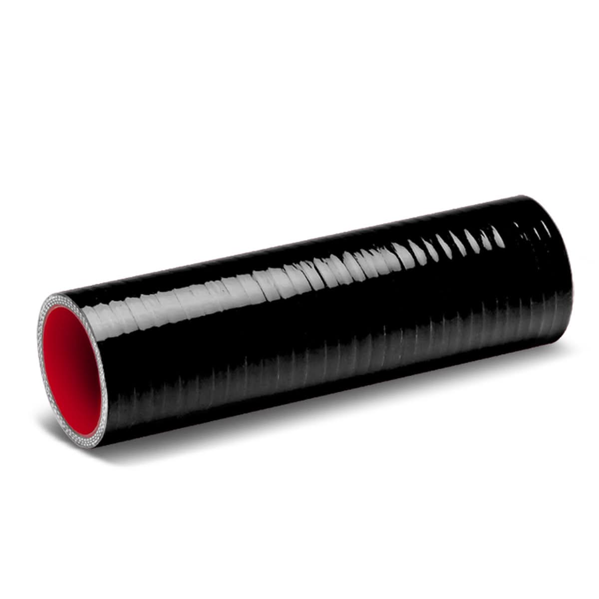 2.50" x 8" 3-Ply Silicone Hose - Black/Red