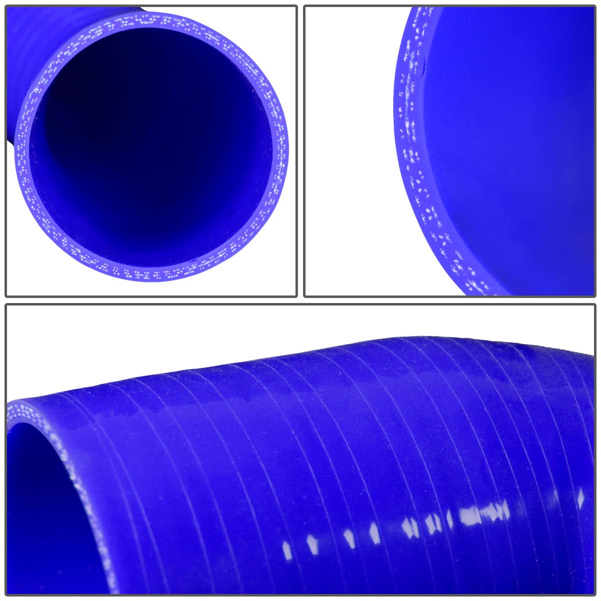 2.75" to 3.00" 45 Degree Reducer Silicone Hose 3-Ply Blue
