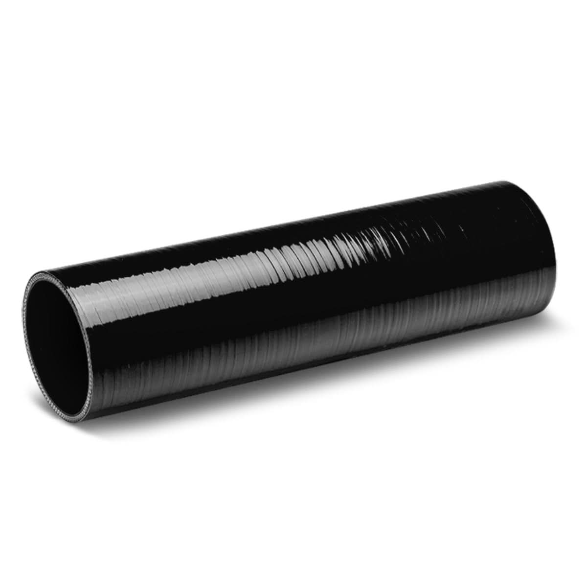 3.00" x 12" Black Silicone Hose - 3-PLY Construction