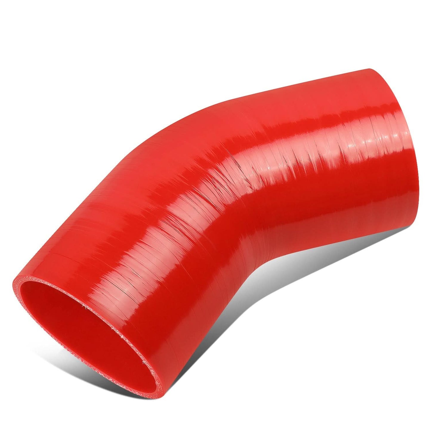 3.00" 45 Degree Silicone Hose 3-Ply Red