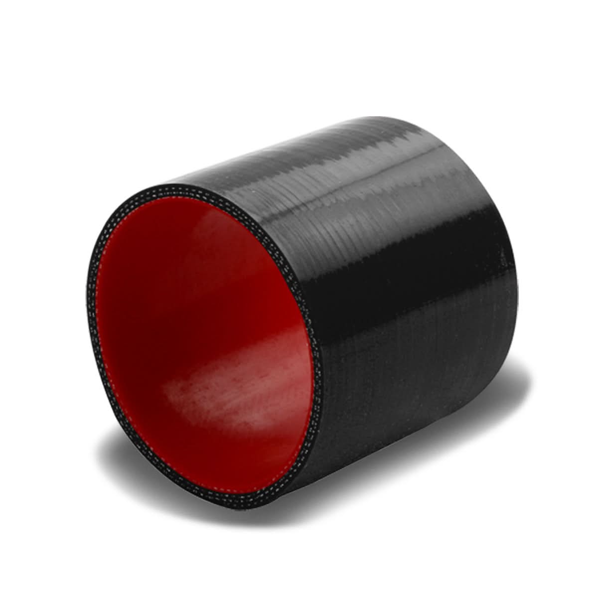 3.00" Black/Red Silicone Hose - 3-Ply Straight