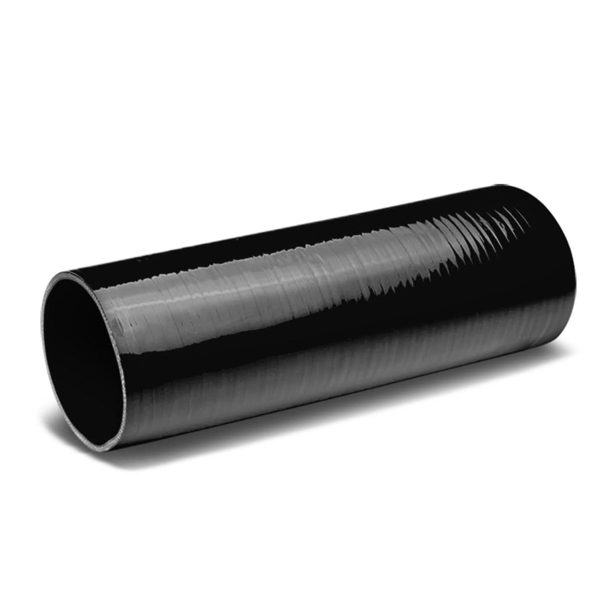 3.50" x 12" Black Silicone Hose - 3-Ply Construction