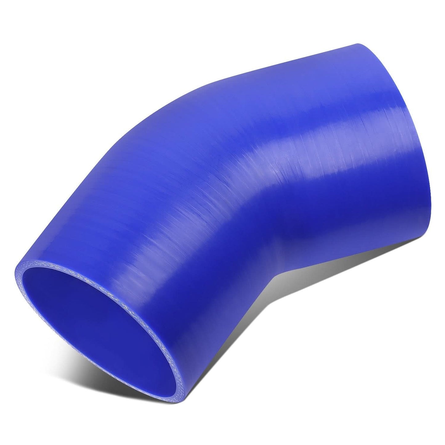 3.50" 45 Degree Silicone Hose - 3-Ply Blue