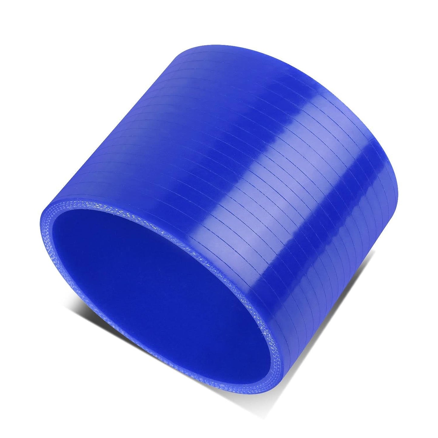 3.50" Blue Silicone Hose - 3-Ply Straight
