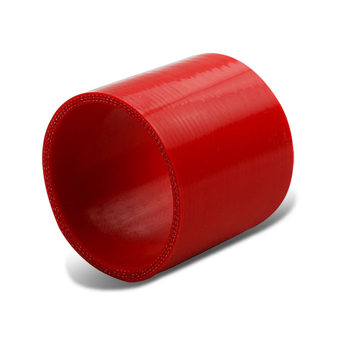 3.50" Red Silicone Hose - 3-Ply Straight