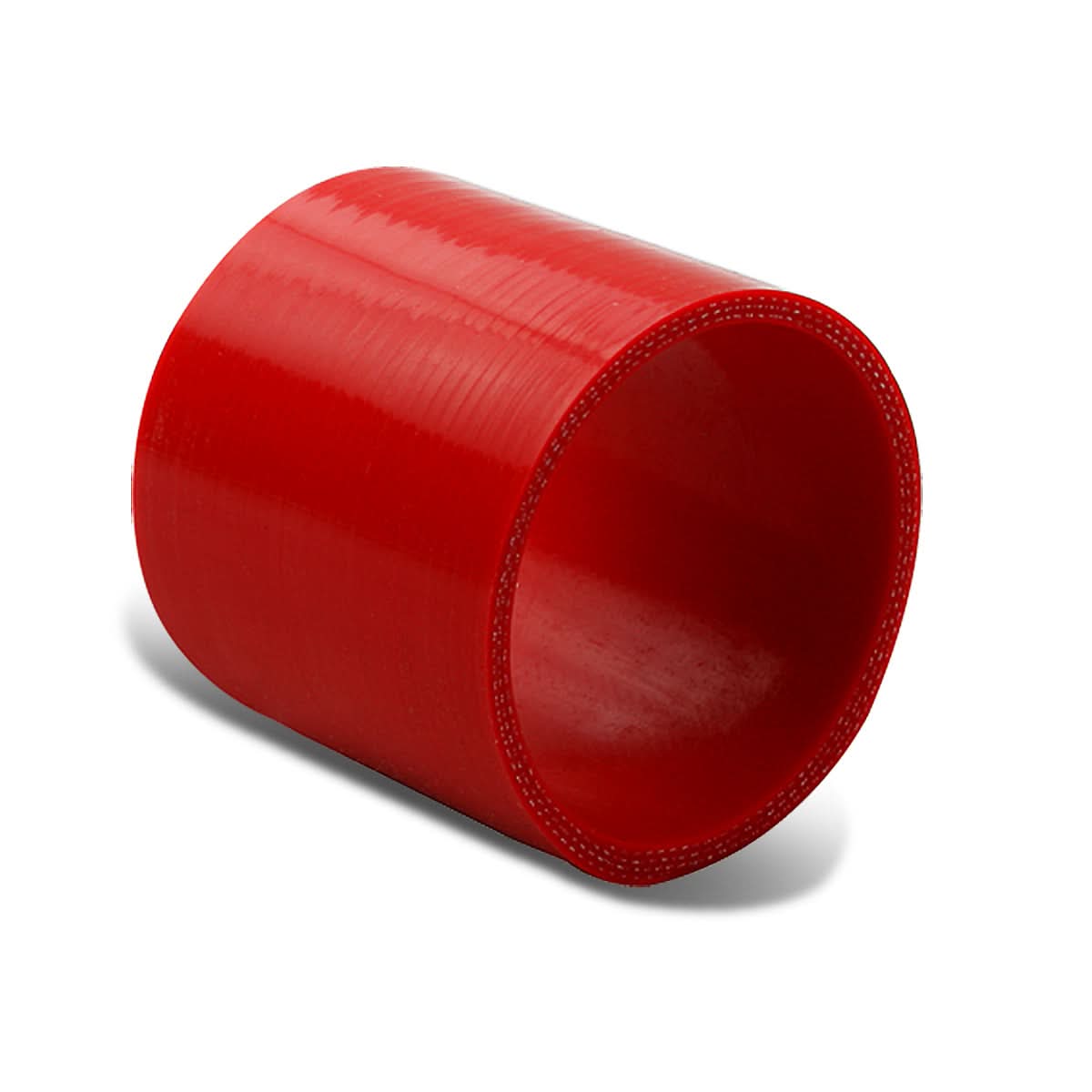 3.50" Red Silicone Hose - 3-Ply Straight