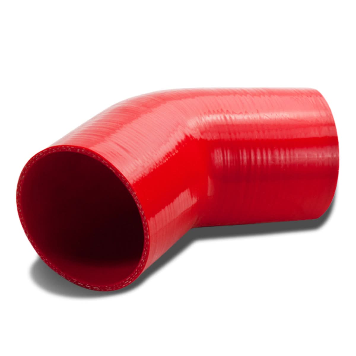 4 Inch Red 45 Degree Silicone Hose - 3-Ply Construction
