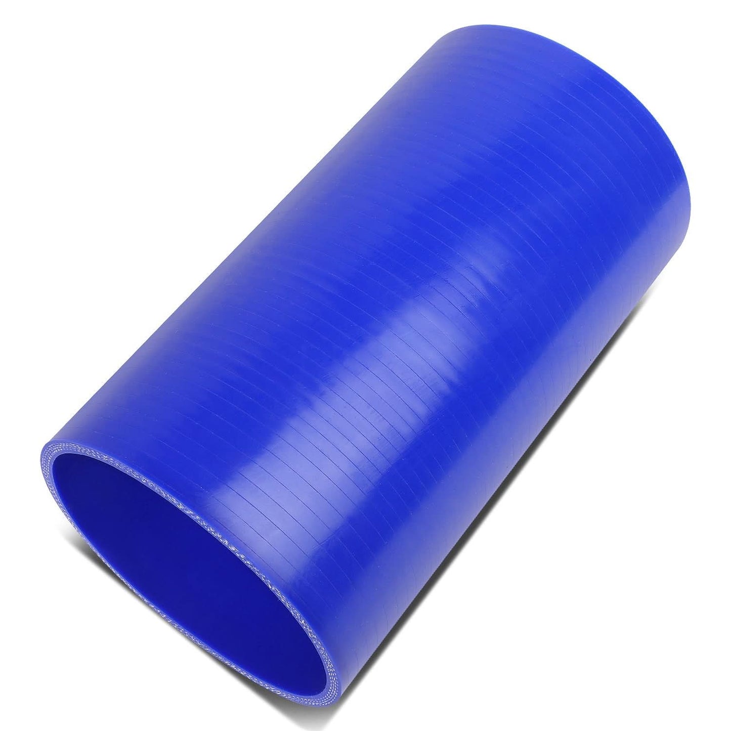 4 Inch Blue Silicone Hose - 3-Ply - 8 Inch Long