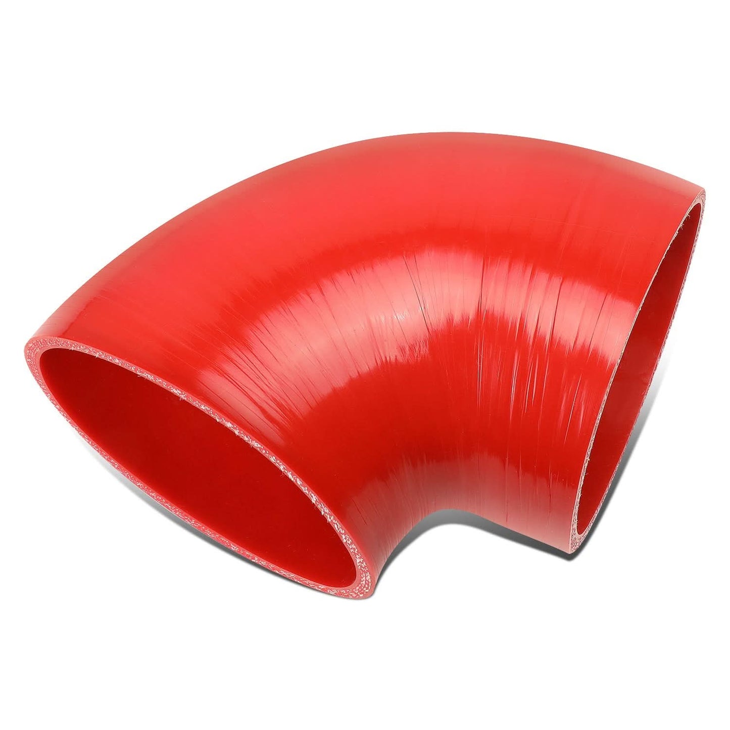 4.00" 90 Degree Silicone Hose - 3-Ply Red