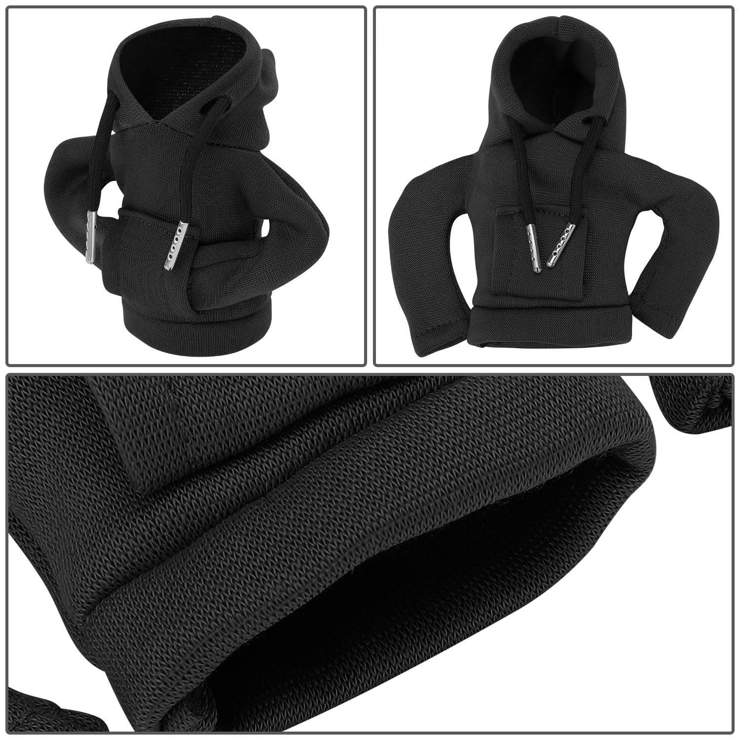 Mini Shift Knob Hoodie - Fits Up To 2.2" Diameter - Black