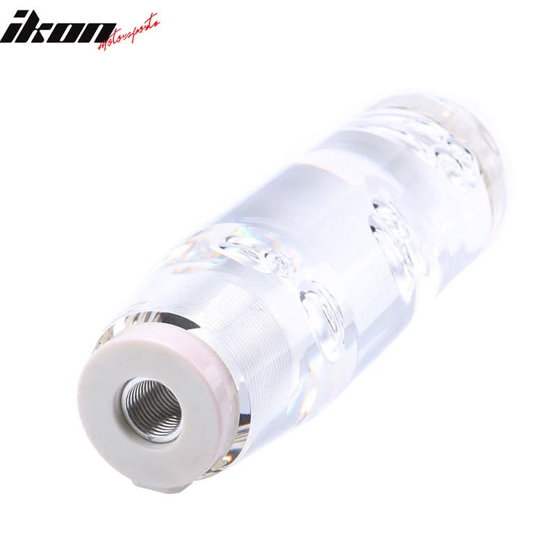 LED RGB Shift Knob 15mm Transparent Bubble   W/ Thread Adapters