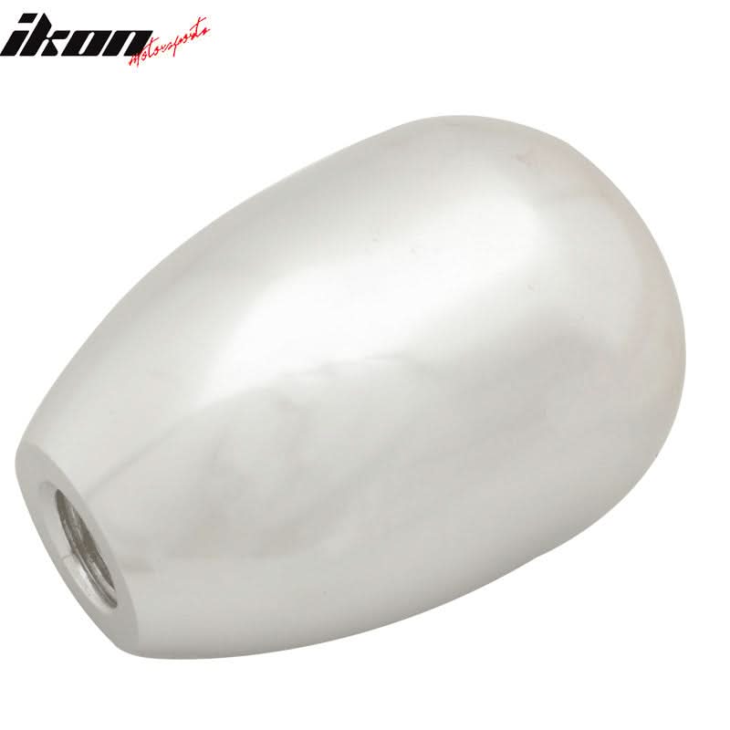 Silver M12X1.75MM MT Manual T-R Style Gear Shift Knob Engraved 5 Speed