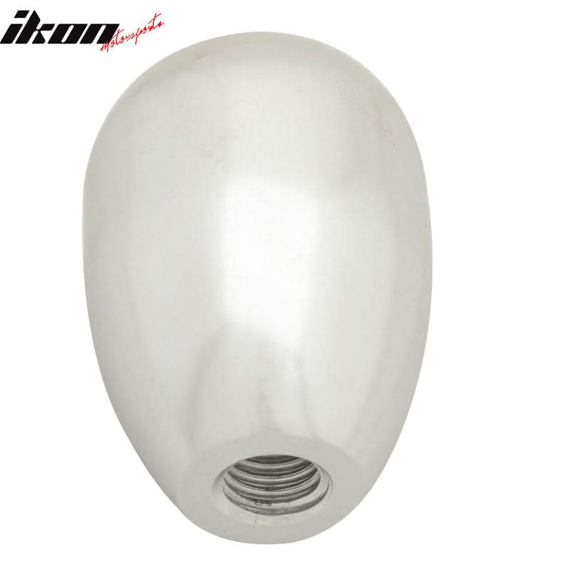 Silver M8X1.25MM Manual T-R Gear Shift Shifter Knob Engraved 5 Speed