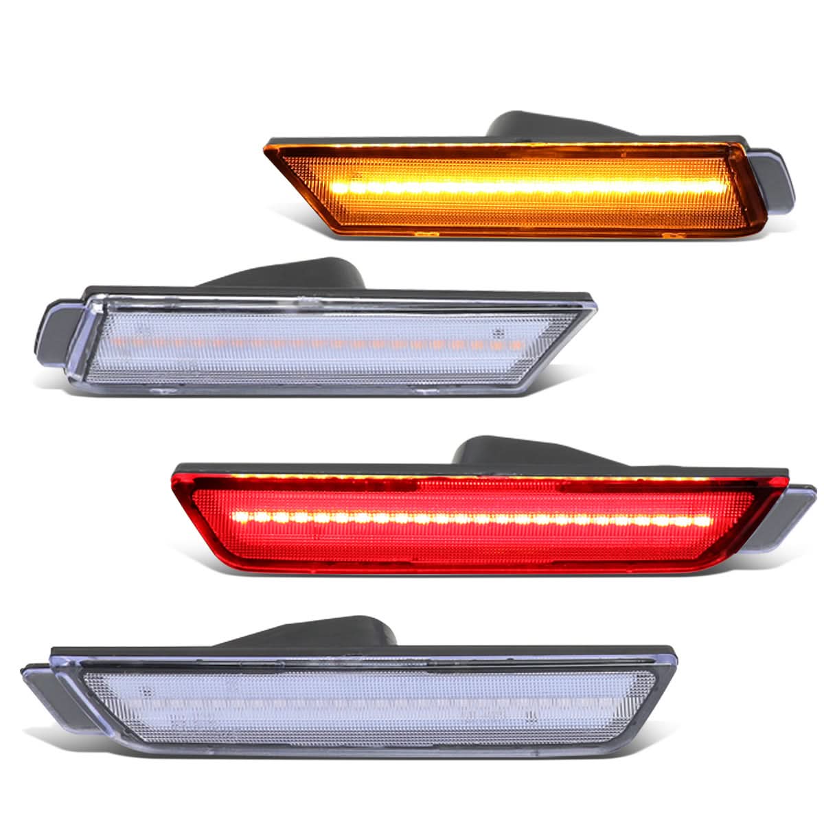 2010-2015 Chevrolet Camaro Chrome Side Marker Set Front & Rear