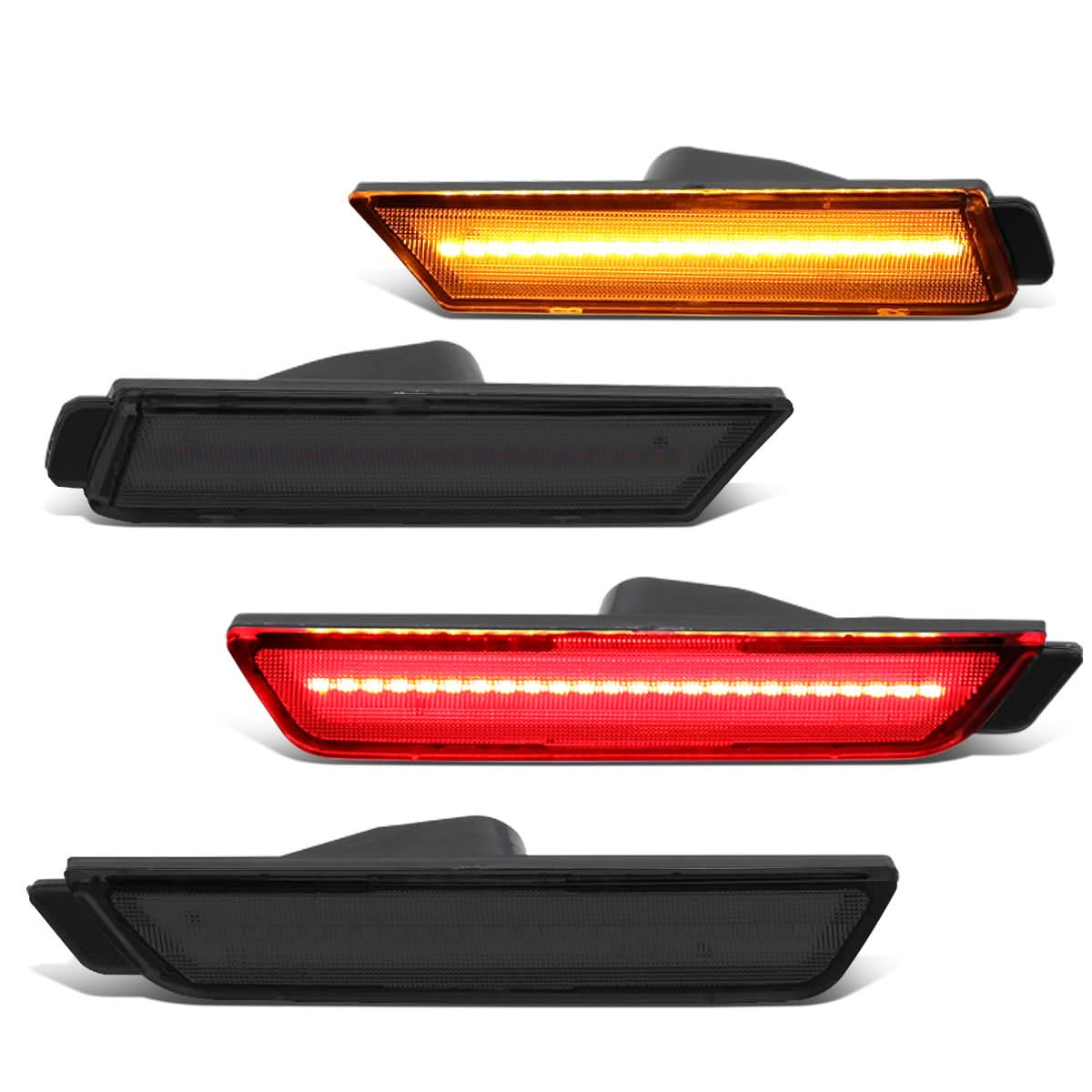 2010-2015 Chevrolet Camaro Smoke Side Marker Lights Front & Rear